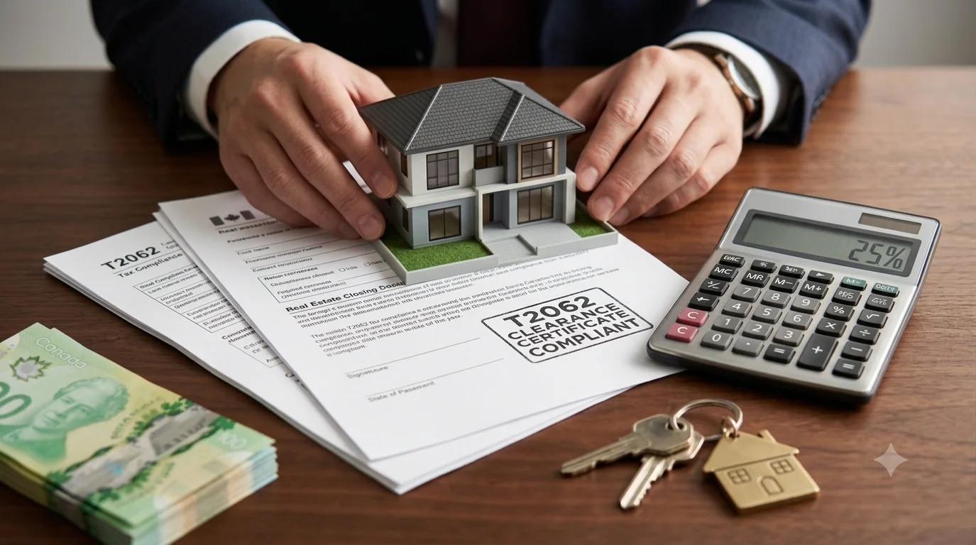 Non-resident property tax T2062 clearance certificate guidance